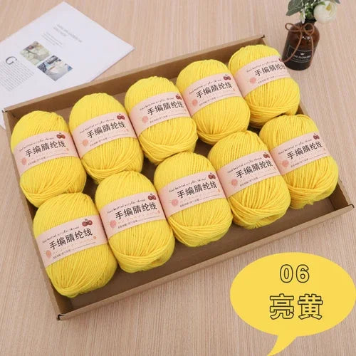خيط أكريليك سميك 4 طبقات، 500 جرام/المجموعة، لنسج الكروشيه، أحذية، دمى، سجاد، حقيبة زهور، خيوط دافئة ناعمة ومريحة حمراء