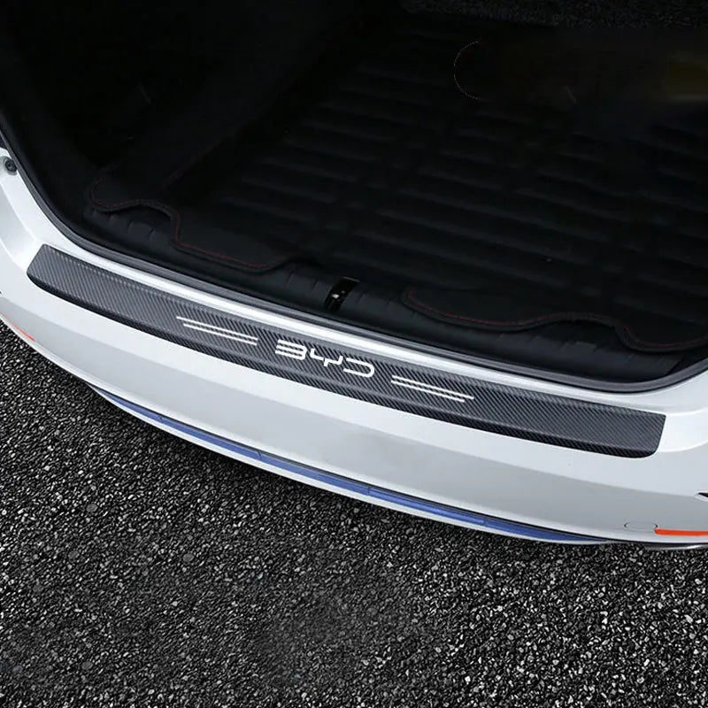 Autocollants de Protection de pare-chocs arrière pour pédale de seuil, pour BYD M6 G3 G5 T3 13 F3 F0 S6 S7 E5 E6 L3 tang yuan atto3, couverture de chanson, accessoires
