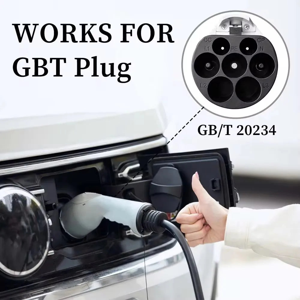 Chargeur de voiture Portable GBT Type 1 Type 2, 16a, EV Portable avec câble de 3.5M 5M, Station de recharge de voiture réglable en courant