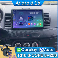Autoradio Android 14 pour Mitsubishi Lancer 10 CY 2007-2017 Android 15 Navigation GPS Android Auto stéréo Carplay écran No 2din