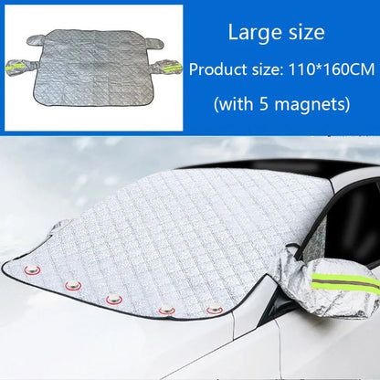 Couverture de pare-soleil de voiture, pare-brise de neige, protection étanche, couverture magnétique Automobile, couverture de pare-brise avant de voiture