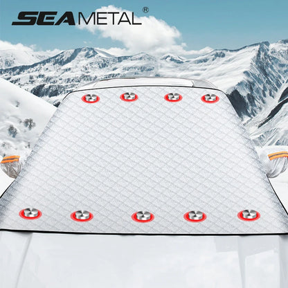 SEAMETAL pare-brise couverture de neige pour SUV/MPV grande taille pare-brise magnétique bouclier de neige Anti givré voiture pare-soleil couverture de Protection