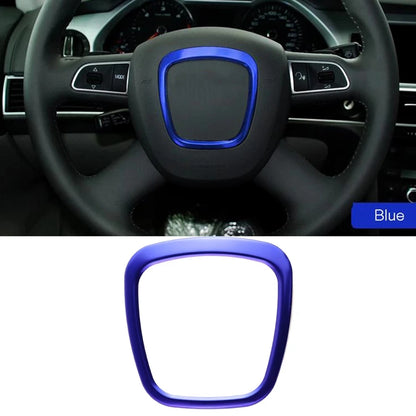 Autocollants de couverture de logo central de volant de voiture, garniture pour Audi A4 B6 B7 B8 A6 C6 A5 Q7 Q5 A3 8P S3 8, accessoires d'intérieur