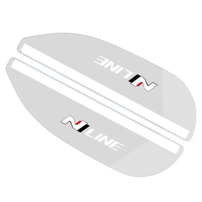 Autocollant de visière à sourcils imperméable pour rétroviseur de voiture, 2 pièces, pour Hyundai n-line Genesis I10 I20 I30 I40 IX20 IX35 Kona Getz Veloster