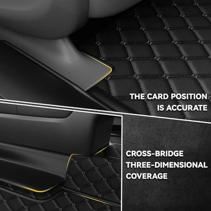 Tapis de sol de voiture en cuir microcarence personnalisé, intérieur automatique, doublure de luxe, couverture complète, KIT 308, 2007-2023