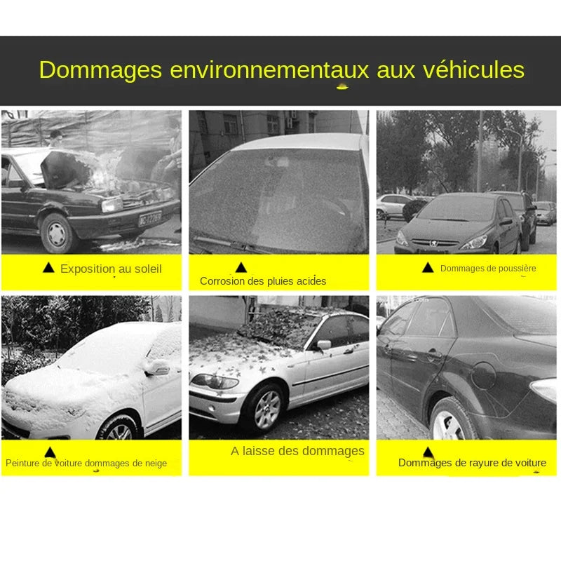 Housse de Protection extérieure pour voiture, couverture de neige extérieure complète, pare-soleil, anti-poussière, universelle pour berline Hatchback SUV