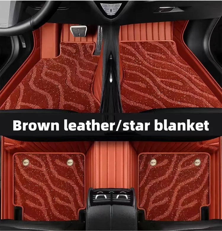 Tapis de pied de voiture en cuir, vente directe en gros