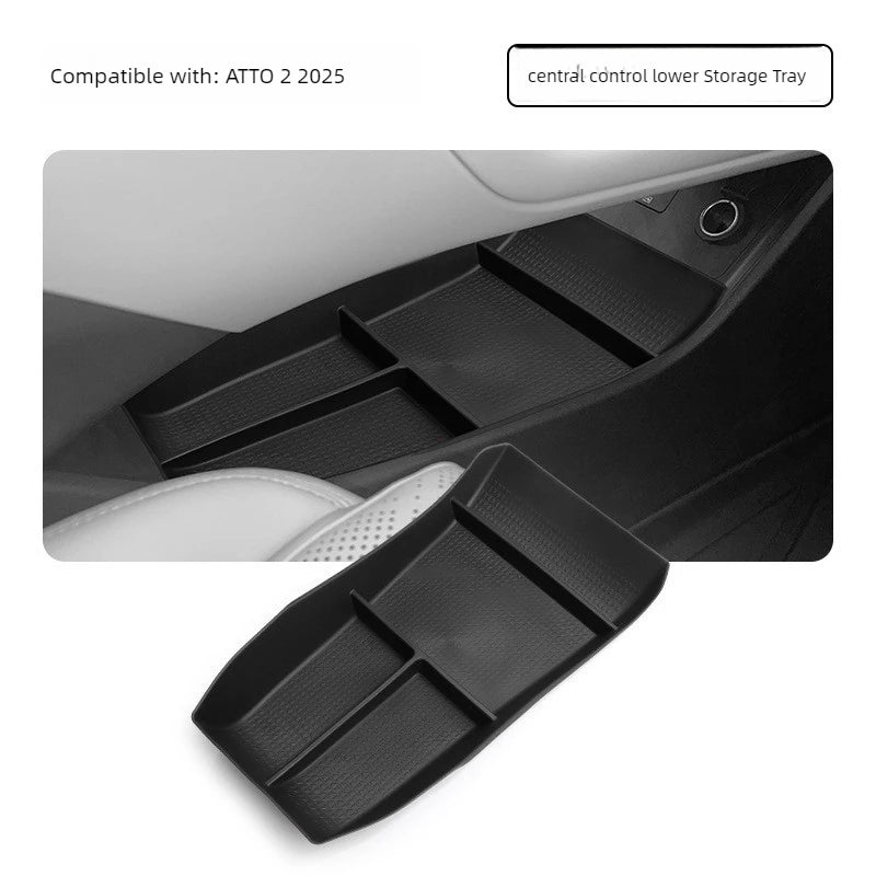 Accoudoir de Console centrale pour BYD ATTO 2 2025 2026, boîte de rangement sous Console, plateau organisateur, support de verre, couvercle, accessoires de voiture