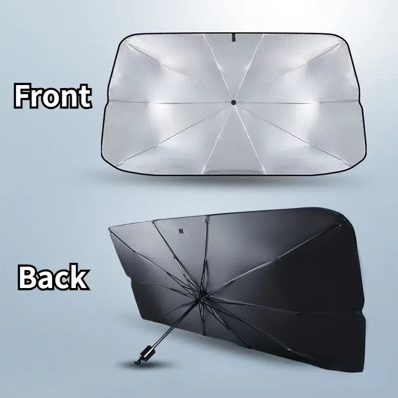 Pare-soleil de voiture pliable, pare-brise, rideau de pare-soleil pour fenêtre avant de voiture, accessoires de protection solaire