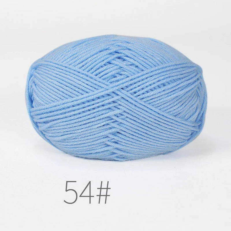 Nouveau 5 pièces 250g lait coton tricot laine fil couture teint Lanas pour Crochet artisanat pull chapeau poupées couture tricot outils