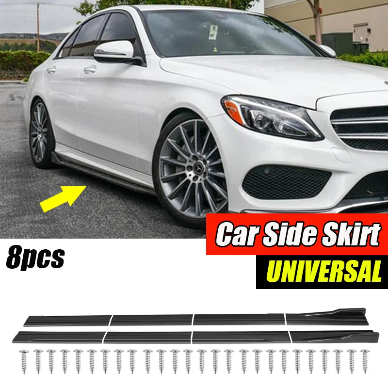 Pour Mercedes Benz accessoires W177 W176 W203 W204 W205 W211 W212 W213 AMG jupes latérales de voiture Extension panneau à bascule séparateur 8 pièces A