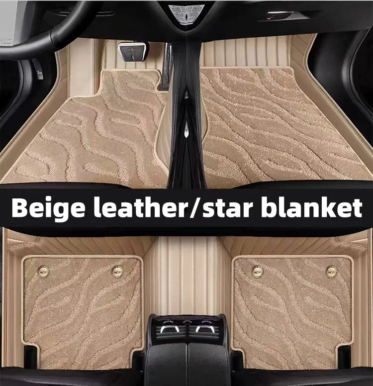 Tapis de pied de voiture en cuir, vente directe en gros