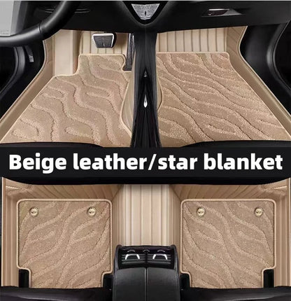 Tapis de pied de voiture en cuir, vente directe en gros