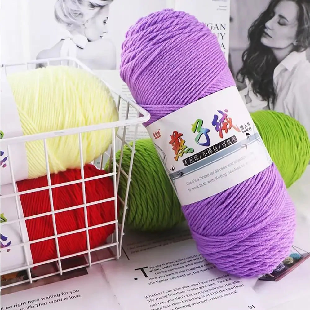 Fil de Laine Ogo Tissé à la Main pour Chandails, Écharpes, Crochet, Beurre, Lait, Fait à la Main, Grill, 200g par Pièce