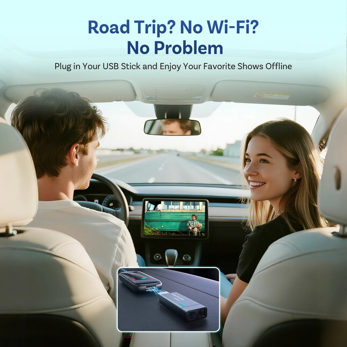 OTTOCAST Play2Video Ultra sans fil CarPlay et Android Auto AI Box intégré YouTube Netflix IPTV Plug & Play pour voiture filaire d'usine