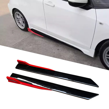 Extensions universelles de jupe latérale de voiture, 41 pouces, rouge et noir, pour Benz BMW Audi Ford VW Nissan Honda Toyota Peugeot Renault Hyundai, 4 pièces