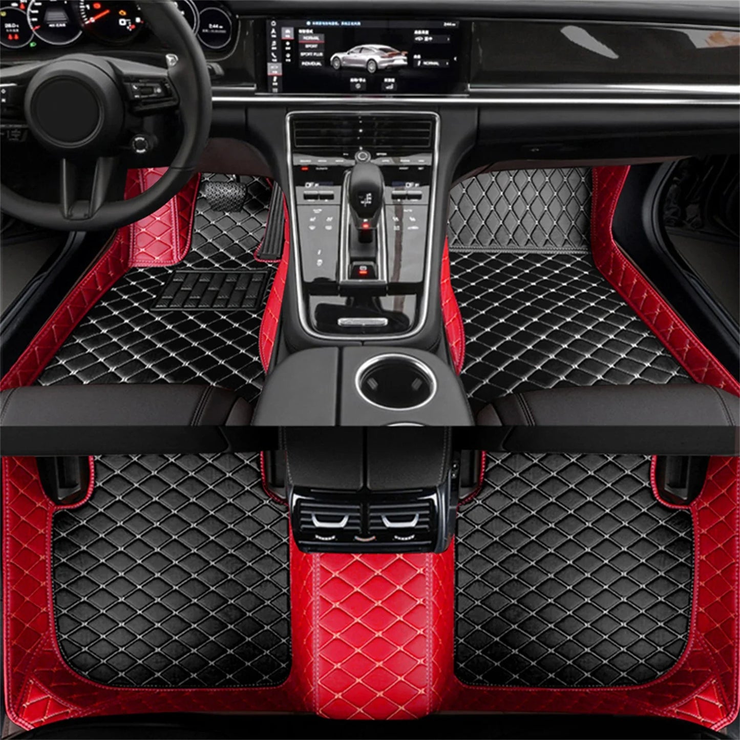 Tapis de sol de voiture en cuir sur mesure pour HYUNDAI, tapis, tapis, repose-pieds, accessoires, détails intérieurs, coupé Genesis, Fête 20, Fête 25, Fête 35