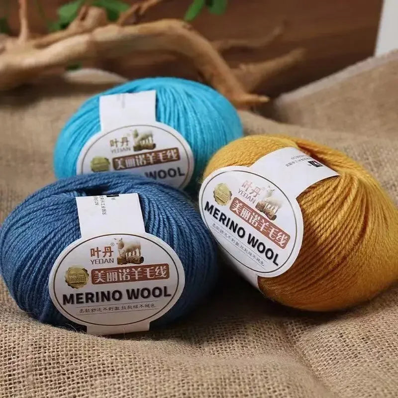 Fil de laine doux à 3 plis, 500 g/ensemble, pour crochets, chapeau d'hiver, pull, écharpe, châle, manteau, Cardigan, bricolage, confortable, chaud et moelleux, fil rouge pour bébé