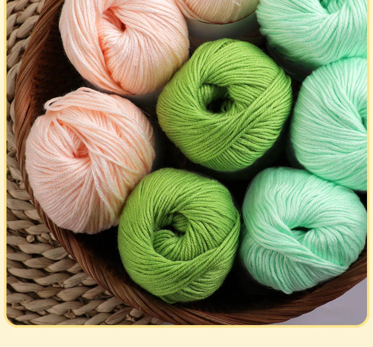 Fil de mélange de soie de luxe 6 pièces/ensemble, 50g chacun, fil à tricoter doux adapté aux pulls, couvertures et écharpes pour bébé, plusieurs couleurs