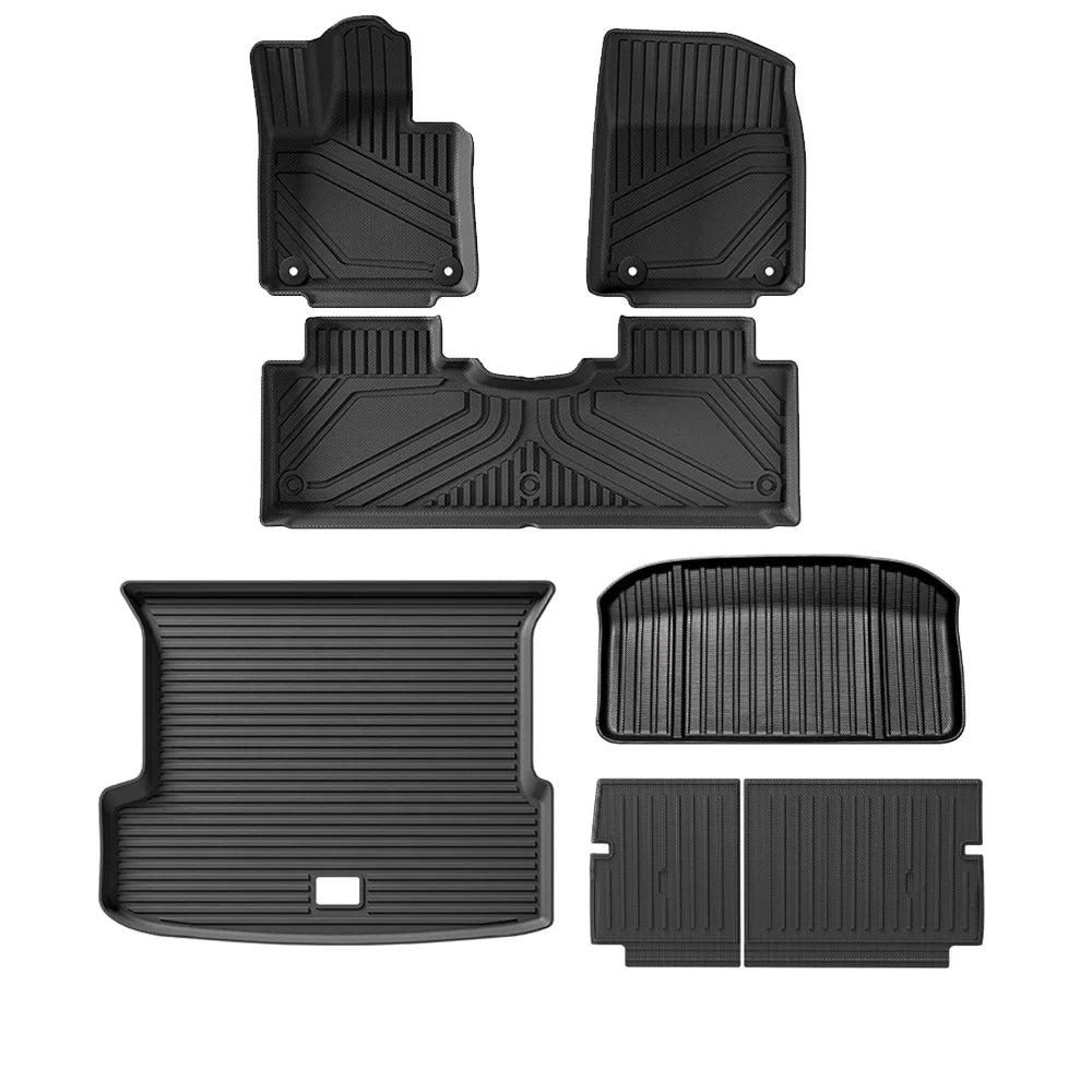 Tapis de sol de voiture pour XiaoPeng G9 2022 – 2025 TPE, imperméable, tous temps, ensemble complet de tapis de coffre, Double couche, ligne de chargement LHD