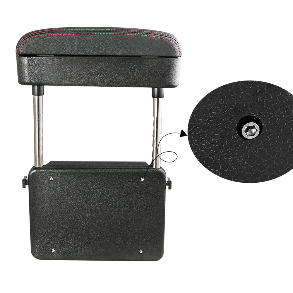 Adjustable Height Center Console Storage Organizer Lifting Mechanism Clamp Design Seat Side Storage Box Multi-functional Storage