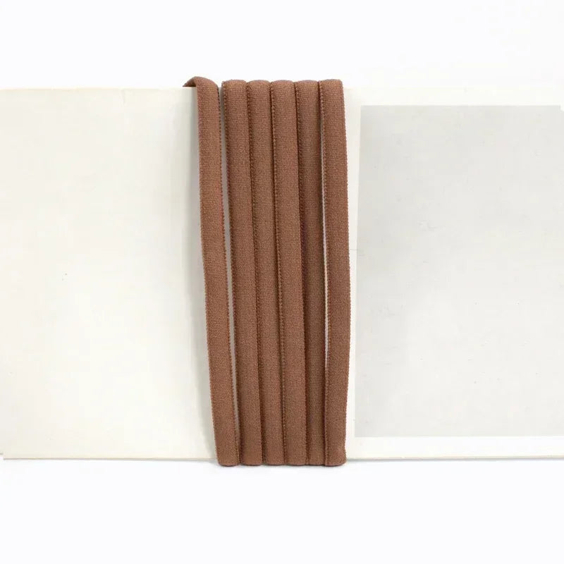 Bande élastique 5/10/20M 3/5mm, noyau d'huile, corde en Nylon pour attaches de cheveux, sangle de masque, bande extensible, soutien-gorge, chaussures, bandes en caoutchouc, accessoires de couture