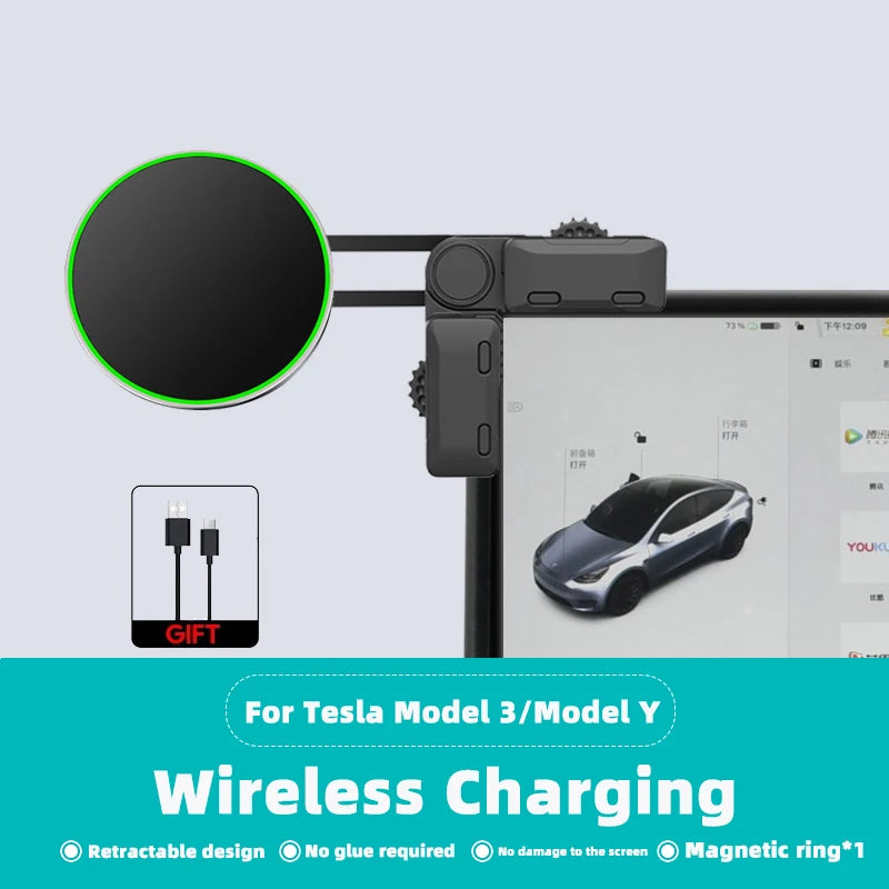 TEEQ-Support de Téléphone Magnétique Réglable pour Écran de Voiture, Accessoires de Cadre pour Nouveau Zeekr 001/House/ 009/X