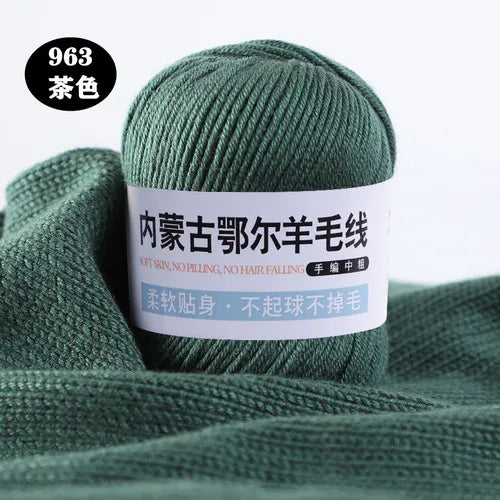 Fil de laine pour enfants, crochet à la main pour chapeaux, écharpes, chandails, optique moyenne, doux pour la peau, doux, 6 rôles, 100 g/ensemble