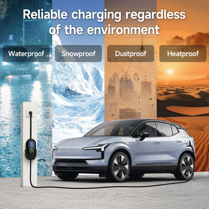 شاحن سيارة كهربائية محمول AFYEEV 3600W من النوع 2 IEC62196-2، كابل شحن، قابس الاتحاد الأوروبي، واي فاي، بلوتوث، جهاز تحكم عن بعد Andrea
