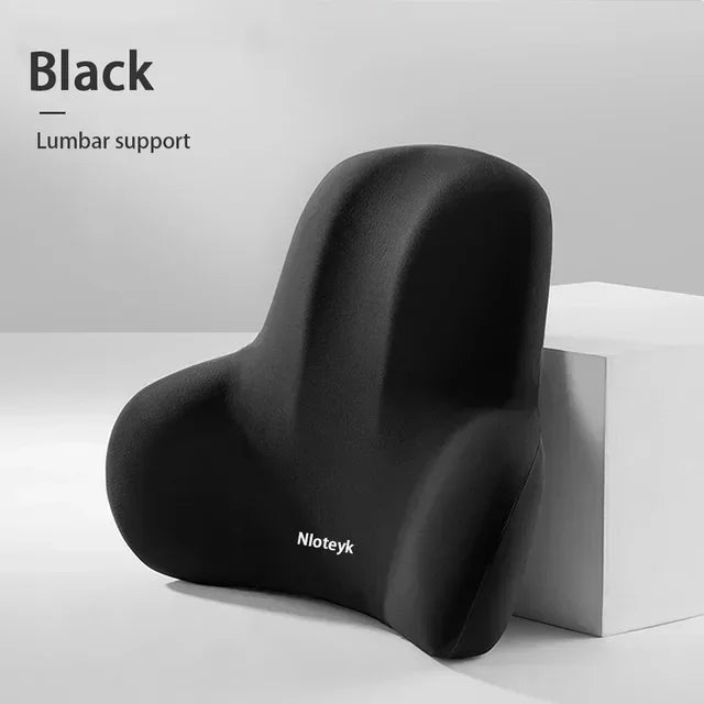 Coussin lombaire pour voiture et bureau, appui-tête en mousse à mémoire de forme, Protection contre la douleur, coussin lombaire pour le dos, fournitures de voyage multifonctions pour voitures