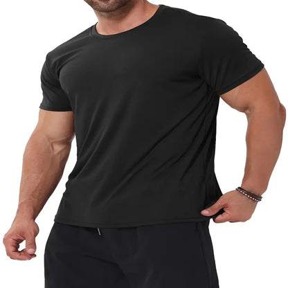 Hommes femmes séchage rapide à manches courtes Sport T-Shirt maillots de gymnastique Fitness chemise formateur course T-Shirt adolescent vêtements de Sport respirants