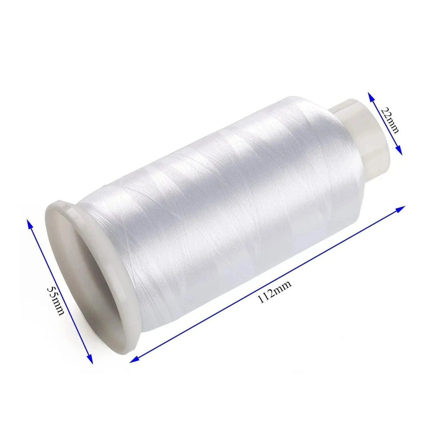 Simthread 2 bobines blanc et noir 5000M 60wt filetage de remplissage de canette