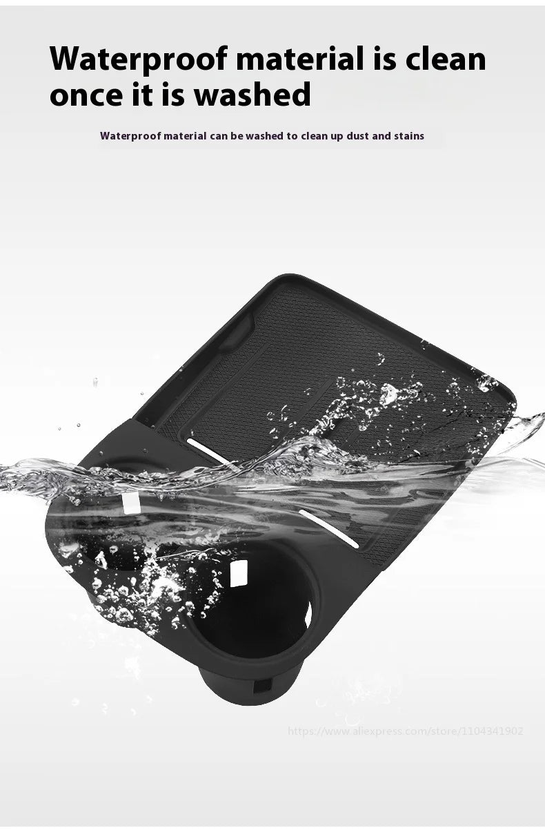 Xiaopeng-Coussin en silicone de charge sans fil, intérieur de protection, contrôle central, tasse à eau, adapté pour Xpeng G6