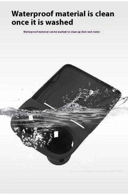 Xiaopeng-Coussin en silicone de charge sans fil, intérieur de protection, contrôle central, tasse à eau, adapté pour Xpeng G6