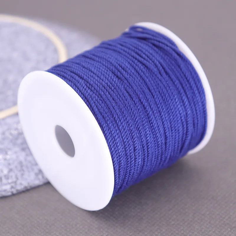Corde de coton pour macramé, ficelle, ficelle, fil, artisanat, couture, tentures murales faites à la main, bohème, fête de mariage, décoration d'intérieur, 1.2mm, 37m