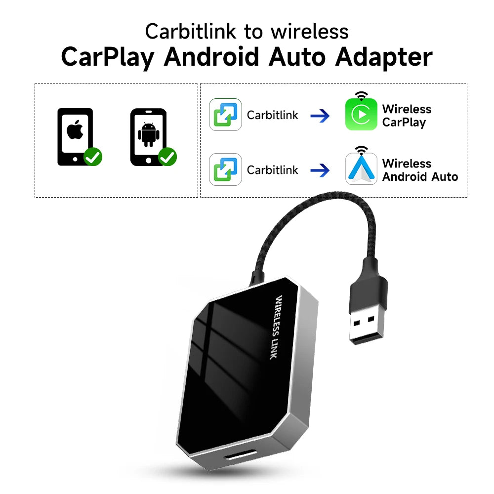 2025 HEYINCAR Carbitlink Smartlink Phonelink connexion facile à sans fil Carplay Android atuo Baic Jetour Geely Dongfeng GAC JAC