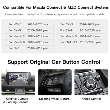Adaptateur CarPlay Android Auto sans fil de type C, hub UBS, OEM pour Mazda 2, 3, 6, CX3, CX5, CX8, CX9, MX5, kit Demio ata MiTK78669U0C
