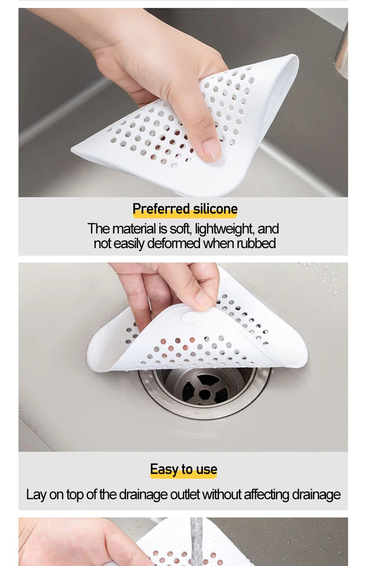 Crépine pour douche, filtre à cheveux, bloqueur d'évier, bouchon de bain, maille de salle de bain pour vidange de cheveux, filtre d'évier de cuisine GLQ01