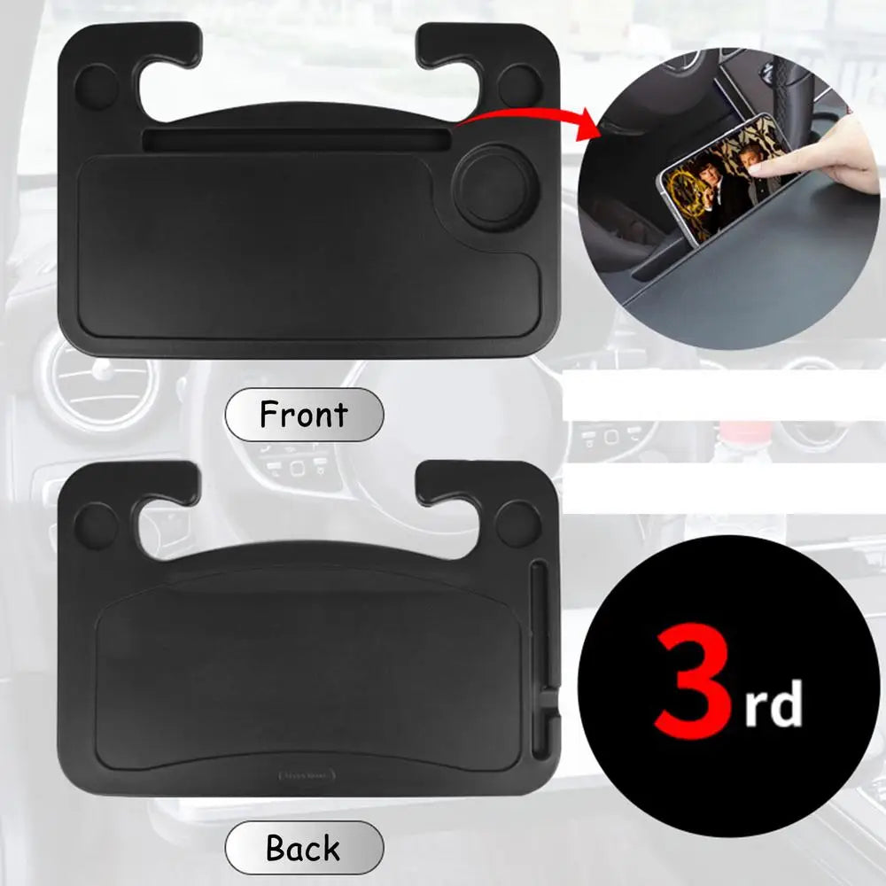 Support de bureau pour ordinateur portable de voiture, manger du travail, volant de voiture, support de Table à manger, boisson, plateau de nourriture et de café, multifonction