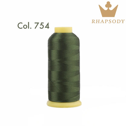 Bal apsody-Fil à broder en polyester, 5000m, 40WT, 120 tches, 200, pour machine à broder Brother Singer Janome Babylock, couture à domicile