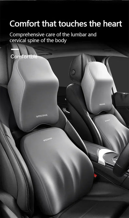 Nouvel appui-tête de voiture avec support lombaire, coussin en mousse à mémoire de forme pour le cou et protection des épaules pour un confort amélioré