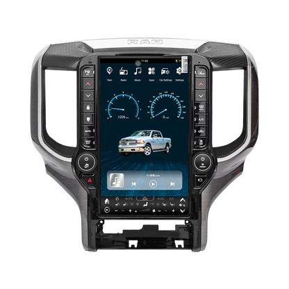 Radio à écran de 13.6 pouces pour Dodge Ram 2019 – 2023, Carplay, Navigation GPS, Android, lecteur vidéo multimédia de voiture, unité principale Audio stéréo