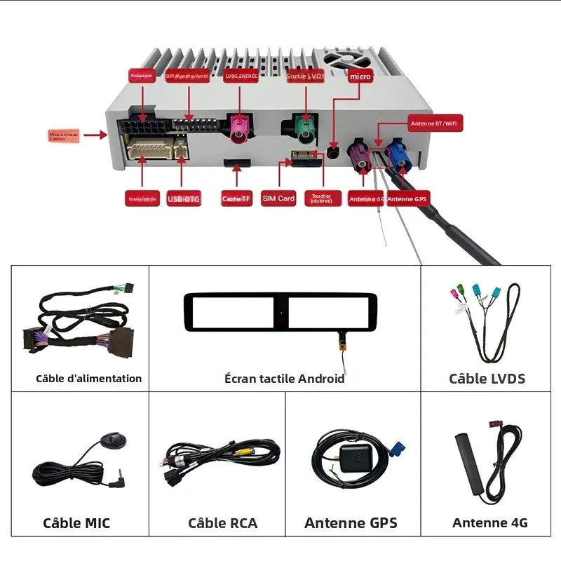 Adaptateur CarPlay sans fil pour Mercedes EQG W463 Ntg6 MBUX Magic AI Box, mise à jour de Navigation Radio 10.25 pouces, système multimédia