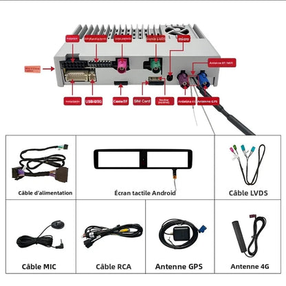 Adaptateur CarPlay sans fil pour Mercedes EQG W463 Ntg6 MBUX Magic AI Box, mise à jour de Navigation Radio 10.25 pouces, système multimédia