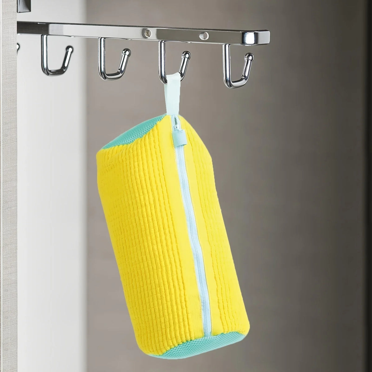 Sac à chaussures à fermeture éclair - sac de lavage de chaussures robuste pour lave-linge et sèche-linge, sac de lavage ovale, adapté aux chaussures de sport