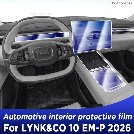 Film autocollant de protection pour écran de Navigation Gps de tableau de bord de voiture en TPU, accessoires anti-rayures pour LYNK & CO 10 EM-P 2026