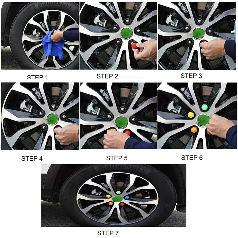 Bouchons d'écrou de roue de voiture, 20 pièces, antirouille, couvercles de Protection de vis de moyeu de voiture, bouchons de vis de pneu de voiture, couvercles de boulons d'écrou, extérieur automobile 17/19/21mm