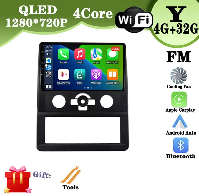 DSP راديو سيارة Carplay لـ Foton Royal Salon K1 G7 G9 GPS ملاحة Android Auto ستريو مشغل وسائط متعددة 4G Wifi BT