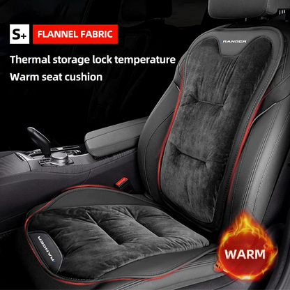 Housse de siège de voiture en flanelle pour Ranger T9 T7 T1 Raptor, coussin de siège avant/arrière de voiture en peluche chaud d'hiver, accessoires d'intérieur automobile