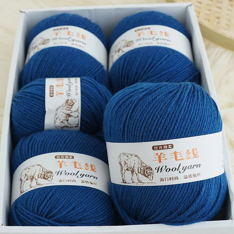Fil de laine mélangé au Crochet de qualité supérieure, pour pull, écharpe, fil épais, 4 plis, 3 pièces x 100g = 300 grammes